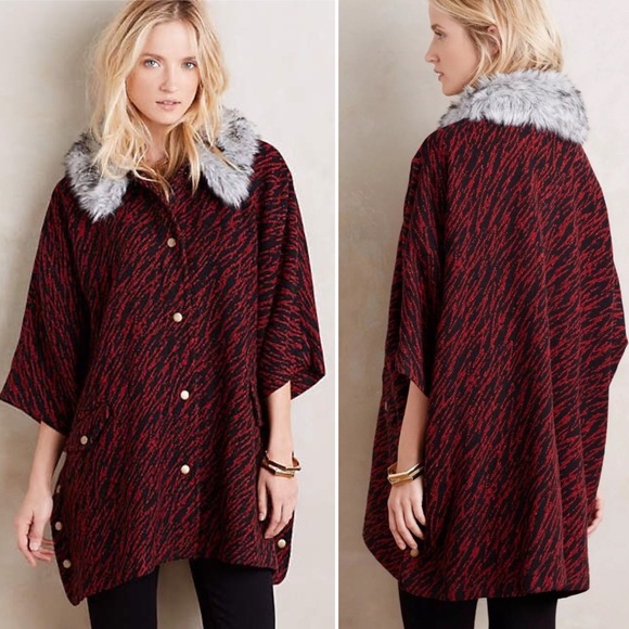 HTF ANTHROPOLOGIE Tracy Reese Vieux Cape Coat